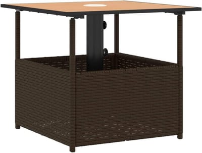 Bamboe Tuintafel met Parasolgat voor Balkon en Tuin