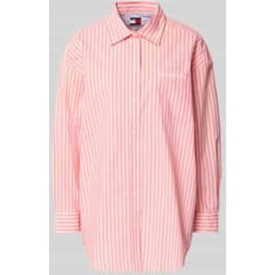 Oversized Overhemdblouse van Katoenmix