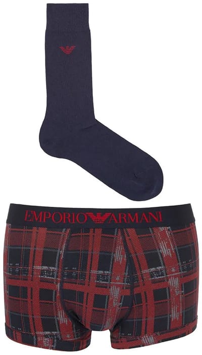 Emporio Armani 112007-4f514 Boxers Rood,Blauw S Man