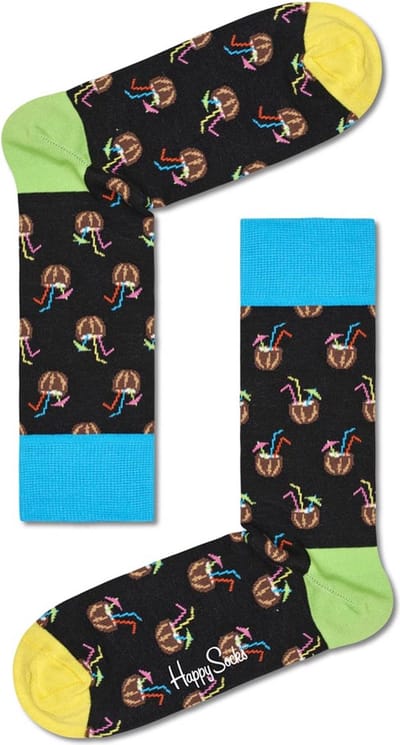 Happy Socks Cocunut Cocktail Sock - unisex sokken - Unisex - Maat: 41 - 46