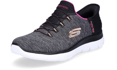SKECHERS SUMMITS-DAZZLING HAZE 149937 BKMT sneakers slip in dames zwart