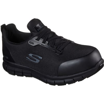 Skechers Dames Work SURE TRACK - Jixie Alloy Toe Werkschoenen Sneakers 108041EC Zwart