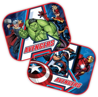 Avengers Zonneschermen Autoraam 2 Stuks 44x35 cm - Universeel Kinder Zonnescherm Achterruit