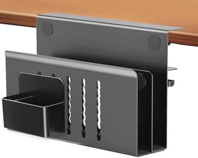Bureau Zijopslag Organiser met Magnetische Penhouder - Onder Tafel Opslag Klem voor Kantoor en Thuis