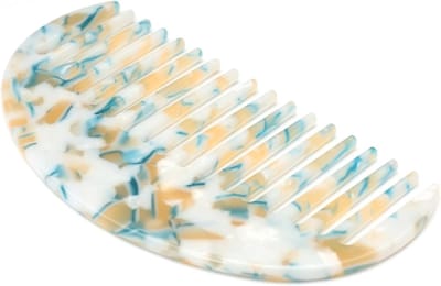 Brede haarkam - Tandkam haar - Haar stylen - Speciaal patroon - 118 cm - Lichtblauw
