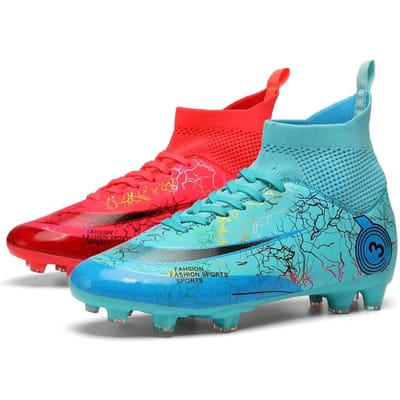 Heren Voetbalschoenen Voetbalschoenen Hoge Enkel Kinder Voetbalschoenen Training Sport Sneakers Ultralichte Gras Voetbalschoenen 31