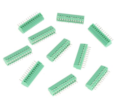 Set van 10 Schroefterminals, 12-pins, 2.54 mm Pitch, PCB Aansluitblok, Verbindingen voor Elektronische Projecten en Bedrading