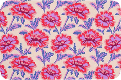 Badmat 90x60 cm - Antislip - Bloemen - Patroon - Meerkleurig - Badmatten voor badkamer - Badkamermat - Douchemat - Badkamer mat