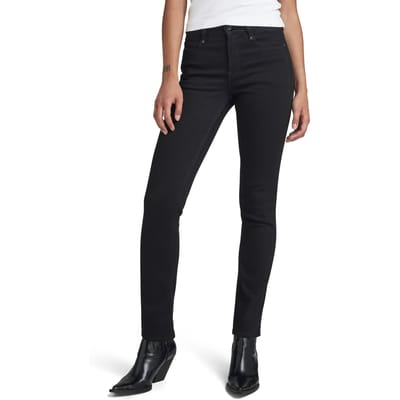 G-Star Noxer Straight Pitch Black Maat: W23L30 | Straight Broeken Outlet | Dames | Zwart