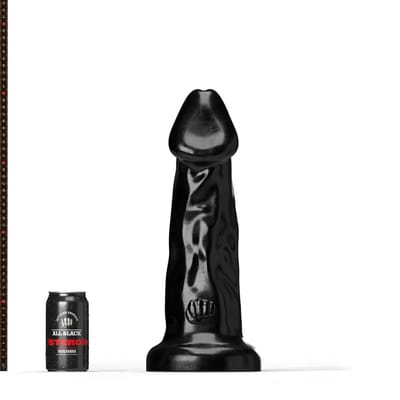 All Black Steroïd - Olympus - Dildo - 43,5 x 12,2 cm - zwart