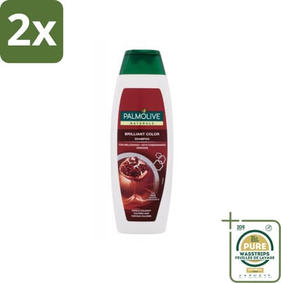 Palmolive Naturals - Shampoo - Brilliant Color - Voor Gekleurd Haar - 350 ml - Voordeelverpakking - 2 stuks - Shampoo - Kleurbehoud