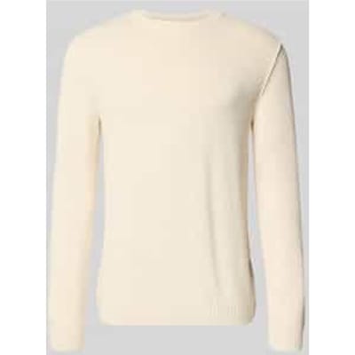 Regular fit gebreide pullover van katoenmix