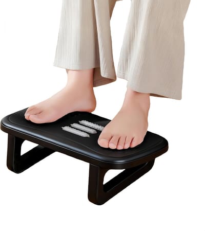 Famanu - Voetensteun onder het bureau met massagefunctie - Antislip voetsteun voor thuis, kantoor en reizen