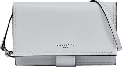 LIEBESKIND BERLIN Leren Schoudertas Lisa Calf Optic Crossbody Bag White Wit