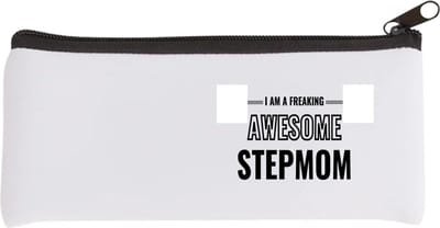Akyol - i am a freaking awesome stepmom Etui - Mama - de meest geweldigste stiefmoeder - moeder cadeautjes - moederdag - verjaardagscadeau - verjaardag - cadeau - geschenk - kado - gift - moeder artikelen - 20 bij 9 cm