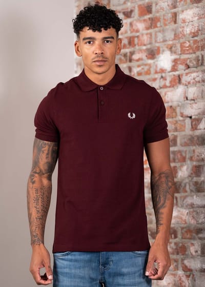 Fred Perry Plain fred perry shirt - oxblood