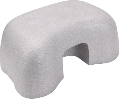 Toiletkruk - Badkamer opstapje - Ondersteuning bij toilet - Ergonomische hoek - 44 x 31 x 20 cm - Grijs