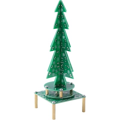 Elektronische Kerstboom Kleurrijke LED Automatisch Roterende Muziekboom Bouwpakket DIY Onderwijsset