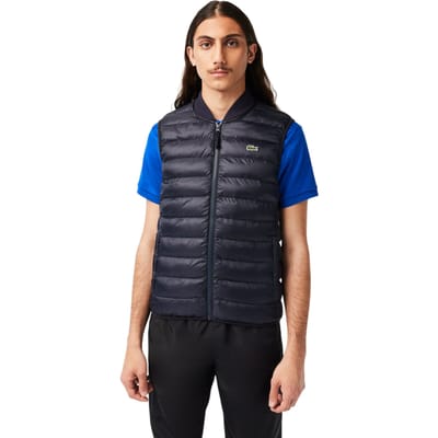 Lacoste Herenvest met logo (Afgrond blauw)