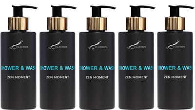 Shower & Wash Zen Moment 300 ml - gouden pomp - 5 stuks