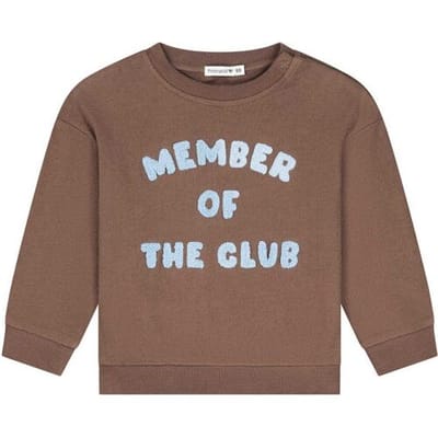 Prénatal peuter sweater Mud Brown 80 heren