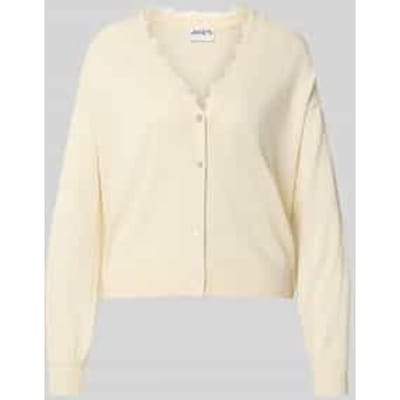 cardigan met v-hals en met kant