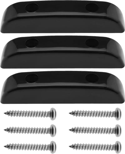 Set van 3 Duimsteunen van Plastic met Montagebouten voor Vervangingsonderdelen van Gitaar en Bas, Ideaal voor Muziekinstrumenten Accessoires