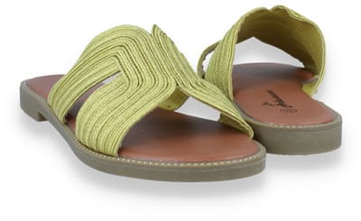 Mode-mania Dames Slipper | Geel | Maat: 36