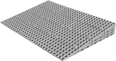 Drempelhulp Binnen - 7,4 tot 9 cm (H) x 87,5 cm (B) - Verstelbare Oprijplaat / Drempelplaat - Oprijhelling - 4 laags