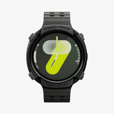 Spigen Rugged Armor Hoesje - Geschikt voor Samsung Galaxy Watch 8 40MM - Bumper Case Matte Zwart