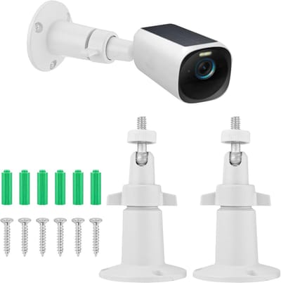 2pcs Beveiligingscamera Beugel - Verstelbare Camera Wandbeugel Houder - Compatibel met Arlo Eufy Solocam S220/C210 Eufycam 2C/2C Pro 3/S330 3C/S300
