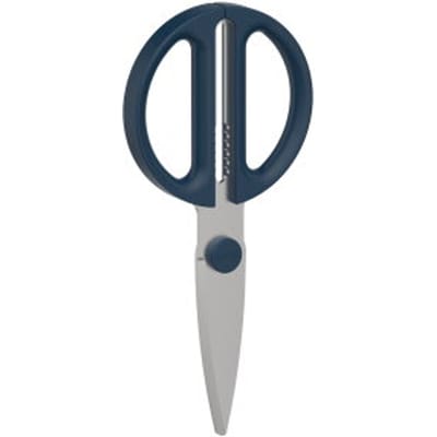 Mepal Schaar Chef it - Keukenschaar - Extra functie voor het kraken van noten of openen van een dop - Ergonomisch handvat - Keukengerei - Navy
