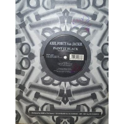 12-inch Plaat AXEL FORCE, JACKIE BODIMEAD - Paint It Black MP185 New Meal Power 1999 Italië Dans & Electronica Gebruikt