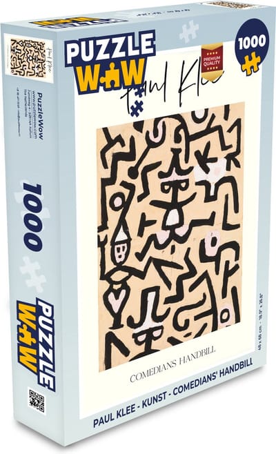 Puzzel Paul klee - Kunst - Comedians' handbill - Legpuzzel - Puzzel 1000 stukjes volwassenen