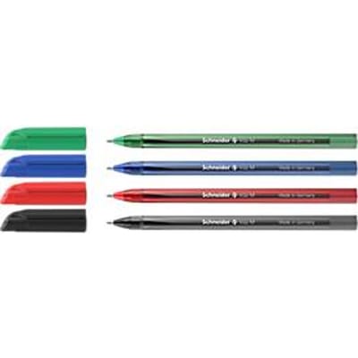 Schneider balpen - Vizz - penpunt M - 4 stuks - op blister - S-70220