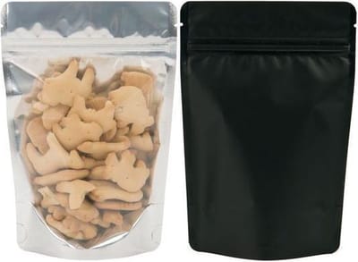 Stazakken Transparant/Zwart 13x8x20,5cm | 113 gram (100 stuks)
