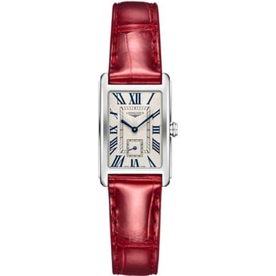 Montre Longines Série DolceVita Quartz Montres pour femmes Acier Argenté Crocodile L5.255.4.71.5 Regular Watch Box