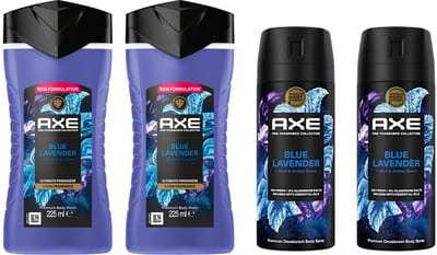 AXE Blue Lavender - Pakket - 2 x Douchegel & 2 x Deo Spray