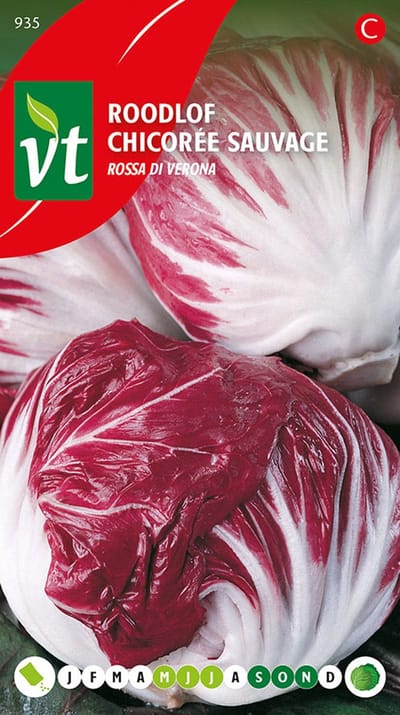 Roodlof 'Rossa di Verona' Zaden - Italiaanse Delicatesse voor Grill en Salades