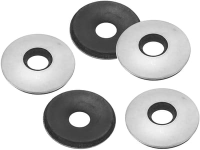 EPDM Afdichtringen - Rubberen sluitringen - Lekkage Voorkomen - Roestvrij staal 201 combinatie - 63 x 19 mm - Zwart