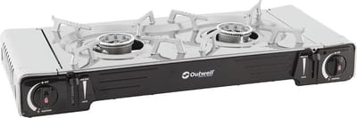 Outwell - Gasfornuis - camping - draagbaar - Appetizer - Maxi - 2-pits - zilvergrijs