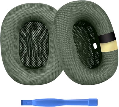 Vervangende Oorkussens voor AirPods Max Hoofdtelefoon van MMOBIEL – Premium - Mesh Fabric Koptelefoon Oorkussens met Siliconen Laag – Noise Isolation Hoofdtelefoon Earpads – Groen