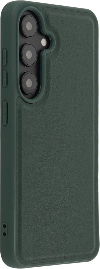 Accezz Hoesje - Geschikt voor Samsung Galaxy S25 - Edge Backcover met Magnetische Ring - Groen