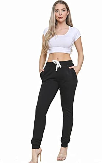 Dames Fleece Broek Casual Jogging - Slim Fit Sportieve Broek voor Vrouwen