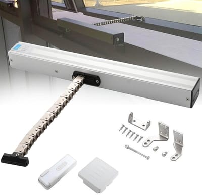 Elektrische Raamopener - Automatische Ketting - Ventilatie Verbeteren - Met Afstandsbediening - 300-1000 mm - Zilver