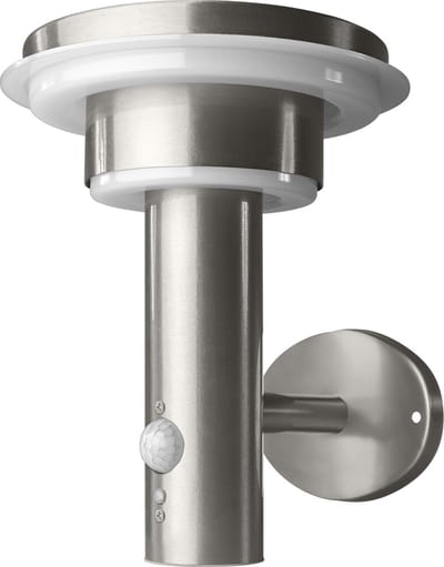 LEDVANCE Wand- en plafondarmatuur LED: voor muur, ENDURA STYLE SOLAR DOUBLE CIRCLE / 6 W, 3.2 V, Warm wit, 3- K, body materiaal: stainless steel, IP44