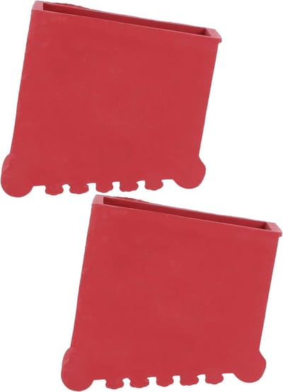 Laddervoetjes - Antislip Kappen - Veilig Klimmen - Universele Pasvorm - 9.2x9.1x3.7cm - Rood