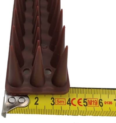 Vogelpinnen - 5 Stuks - Anti-vogelstrips (hoge kwaliteit plastic) - Vogelverjager - Vogelwering - Duivenpinnen - Duivenwering - Duivenverjager - 43 cm lang per stuk - verschillende hoogte pinnen