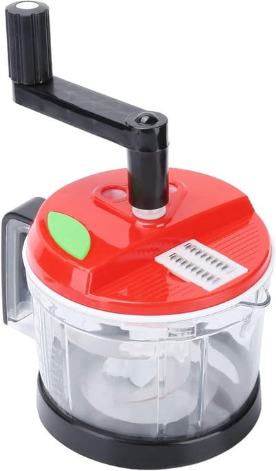 Multifunctionele Groente- en Uienhakker, Handmatige Voedselmixer en Blender, Ideaal voor Snijden en Juicen van Groenten en Fruit