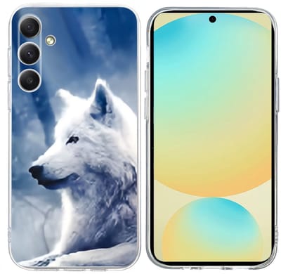 TPU Bescherm-Hoes Skin geschikt voor Samsung Galaxy A36 - A56 - Wolf
